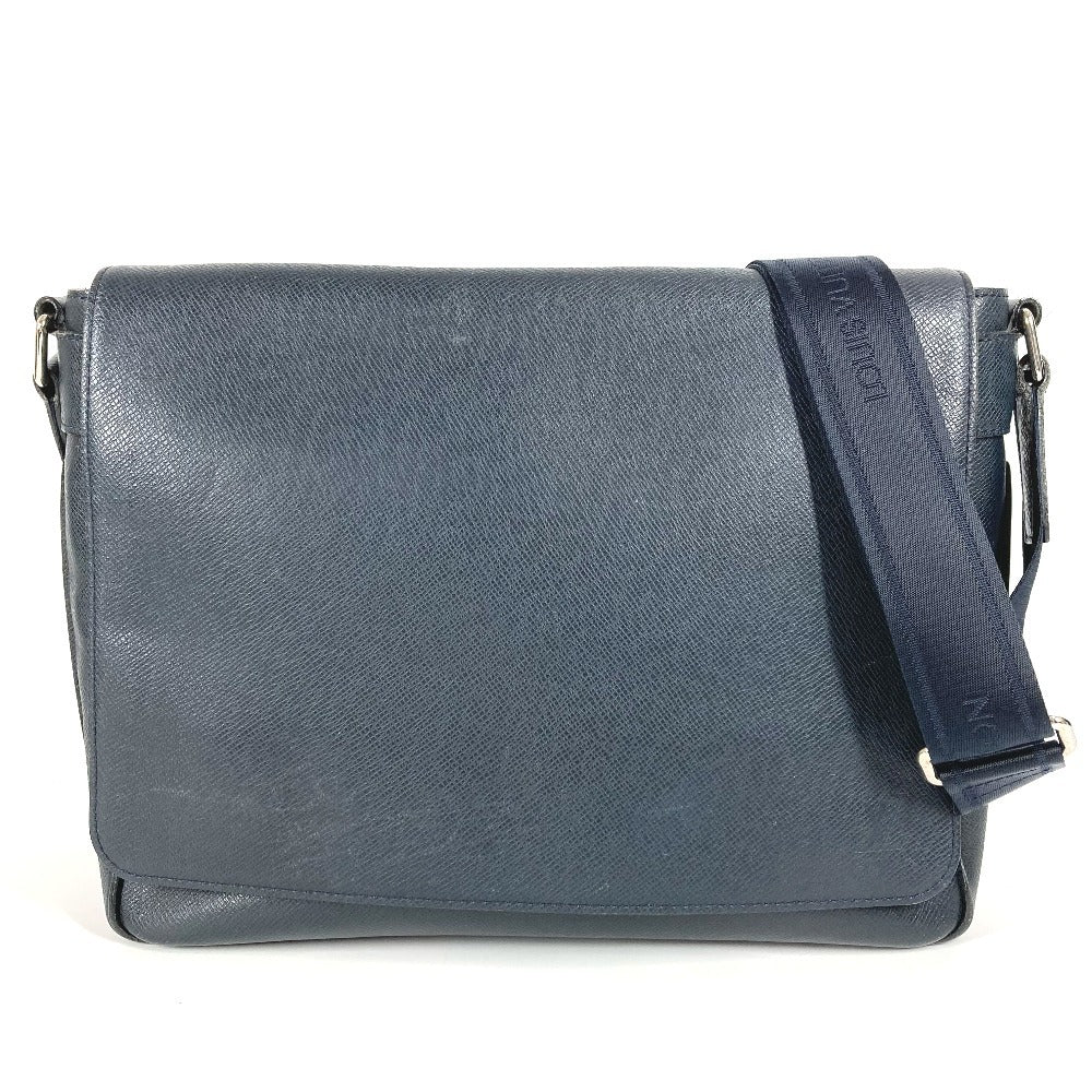 LOUIS VUITTON M32624 タイガ ロマンMM ロマン MM カバン 斜め掛け フラップ メッセンジャーバッグ ショルダーバッグ タイガレザー ユニセックス ボレアル ネイビー