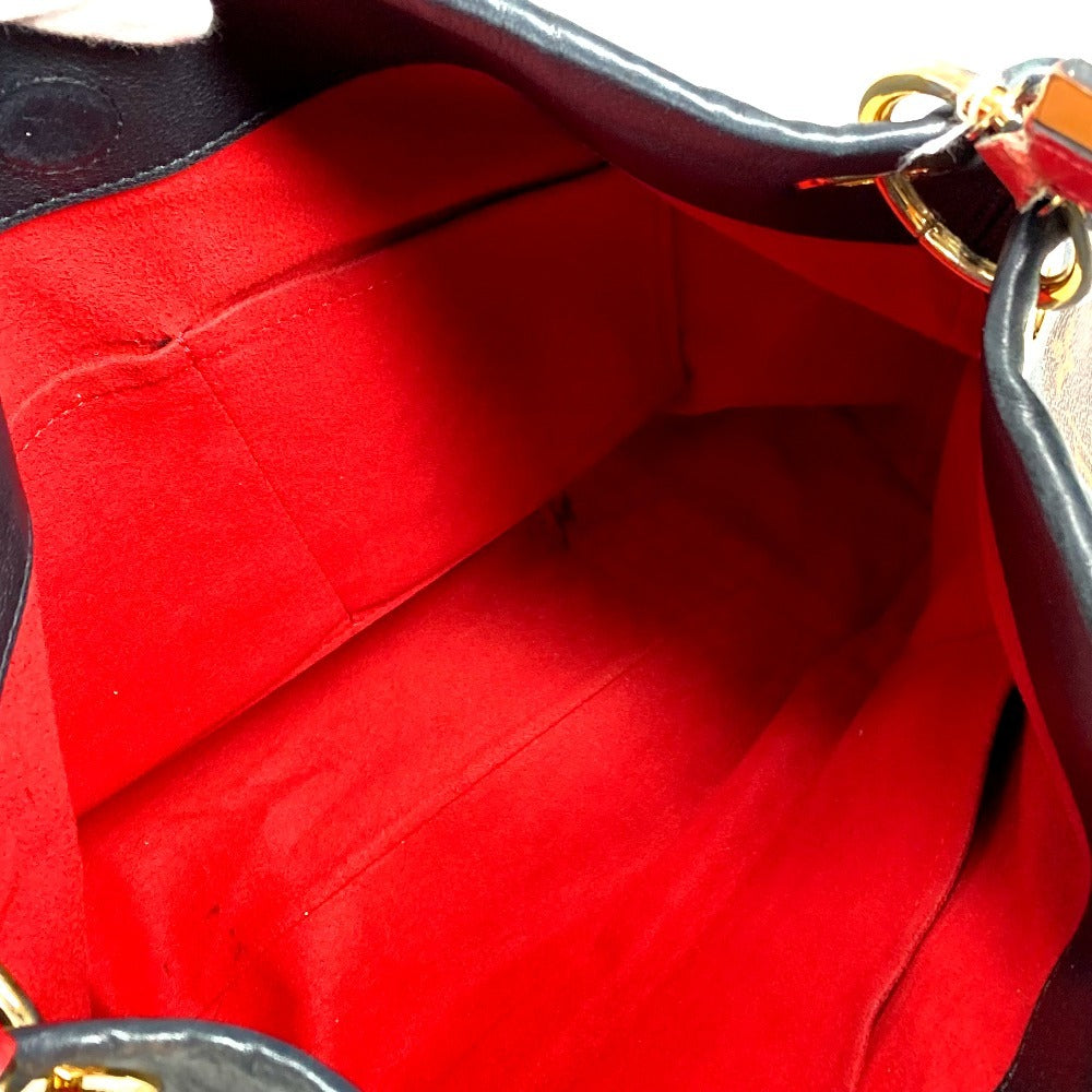 Louis vuitton m43154 monogram tuileries hobo beg bahu tote beg bahu beg monogram kanvas wanita noir coklat