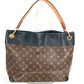Louis vuitton m43154 monogram tuileries hobo beg bahu tote beg bahu beg monogram kanvas wanita noir coklat