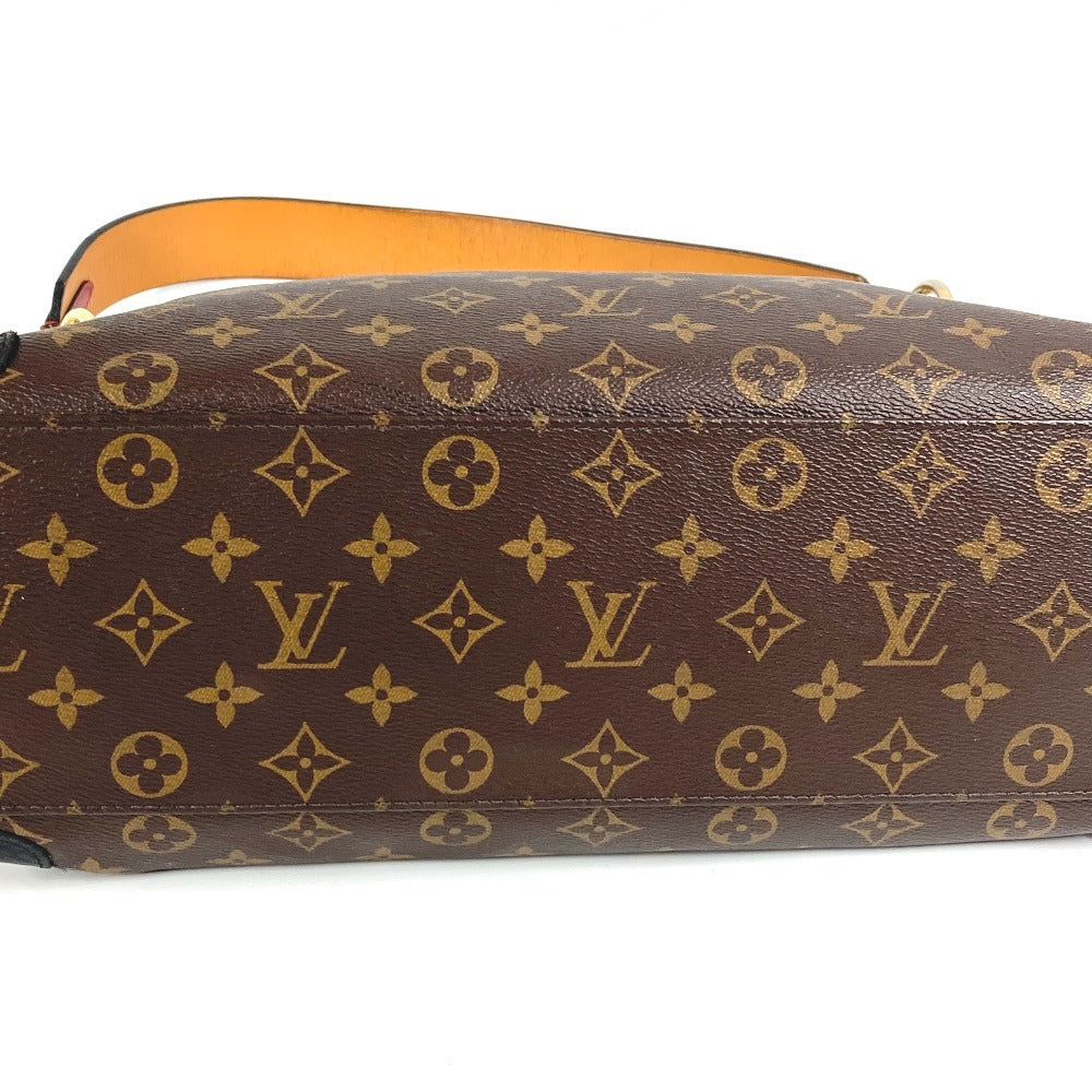 Louis vuitton m43154 monogram tuileries hobo beg bahu tote beg bahu beg monogram kanvas wanita noir coklat