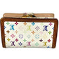 LOUIS VUITTON M92987 Monogram Multicolor Portefeuille Viennois Clasp Bifold Wallet Monogram Multicolor Canvas Women's Bronze White
