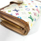 LOUIS VUITTON M92987 Monogram Multicolor Portefeuille Viennois Clasp Bifold Wallet Monogram Multicolor Canvas Women's Bronze White