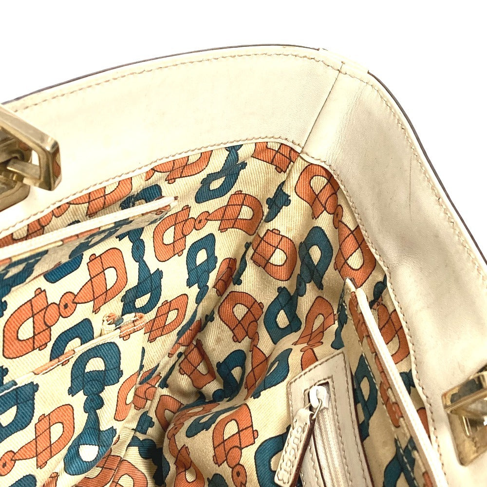 GUCCI 145993 GG Guccisima Logo Bag Tote Bag Shoulder Bag Shima Leather Unisex Off-White