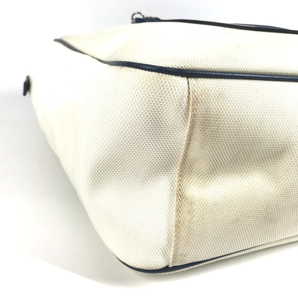 CHANEL Airline CC Coco Mark Logo Shoulder Bag Tote Bag Shoulder Bag Leather/Canvas Women's White