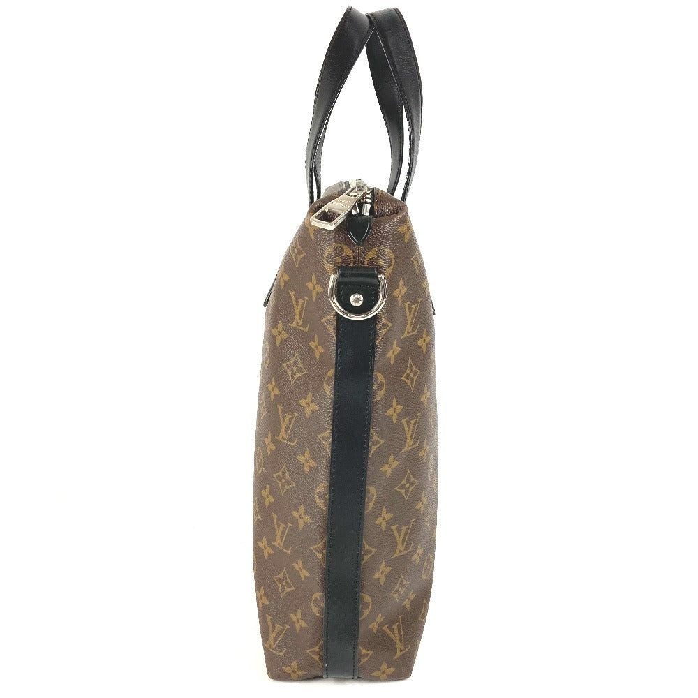 LOUIS VUITTON M40388 モノグラムマカサー キタン ビジネスバッグ ハンドバッグ カバン トートバッグ モノグラムマカサーキャンバス メンズ ブラウン