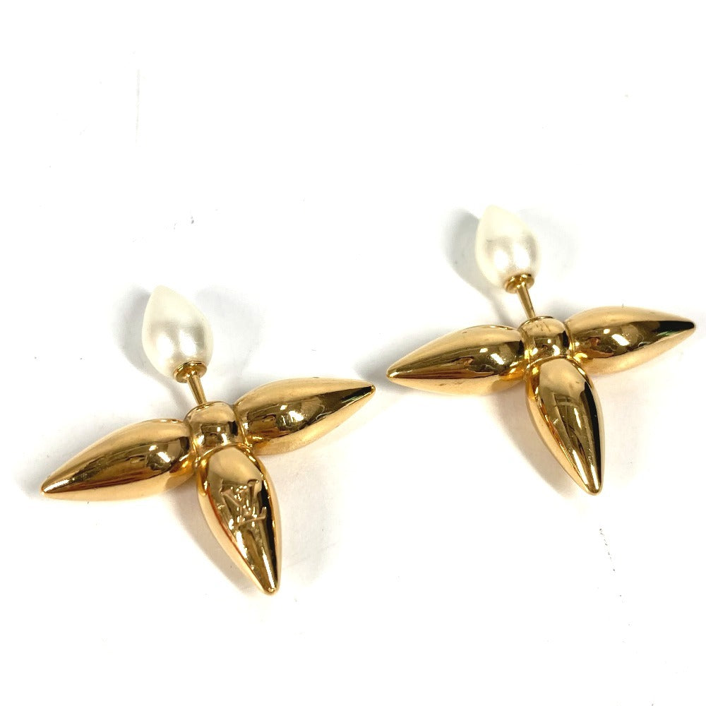 LOUIS VUITTON M80267 Bookle Dreille Louisette Accessories Earrings Metal Unisex Gold