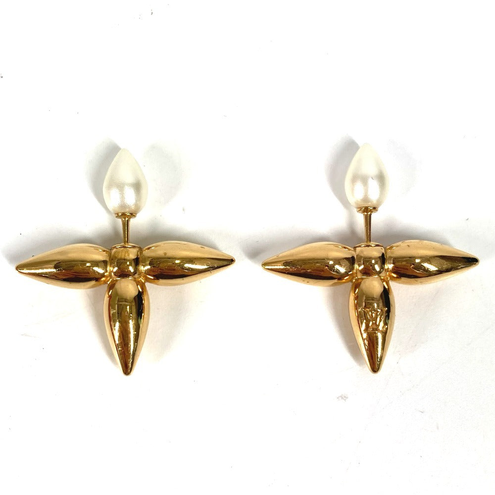 LOUIS VUITTON M80267 Bookle Dreille Louisette Accessories Earrings Metal Unisex Gold