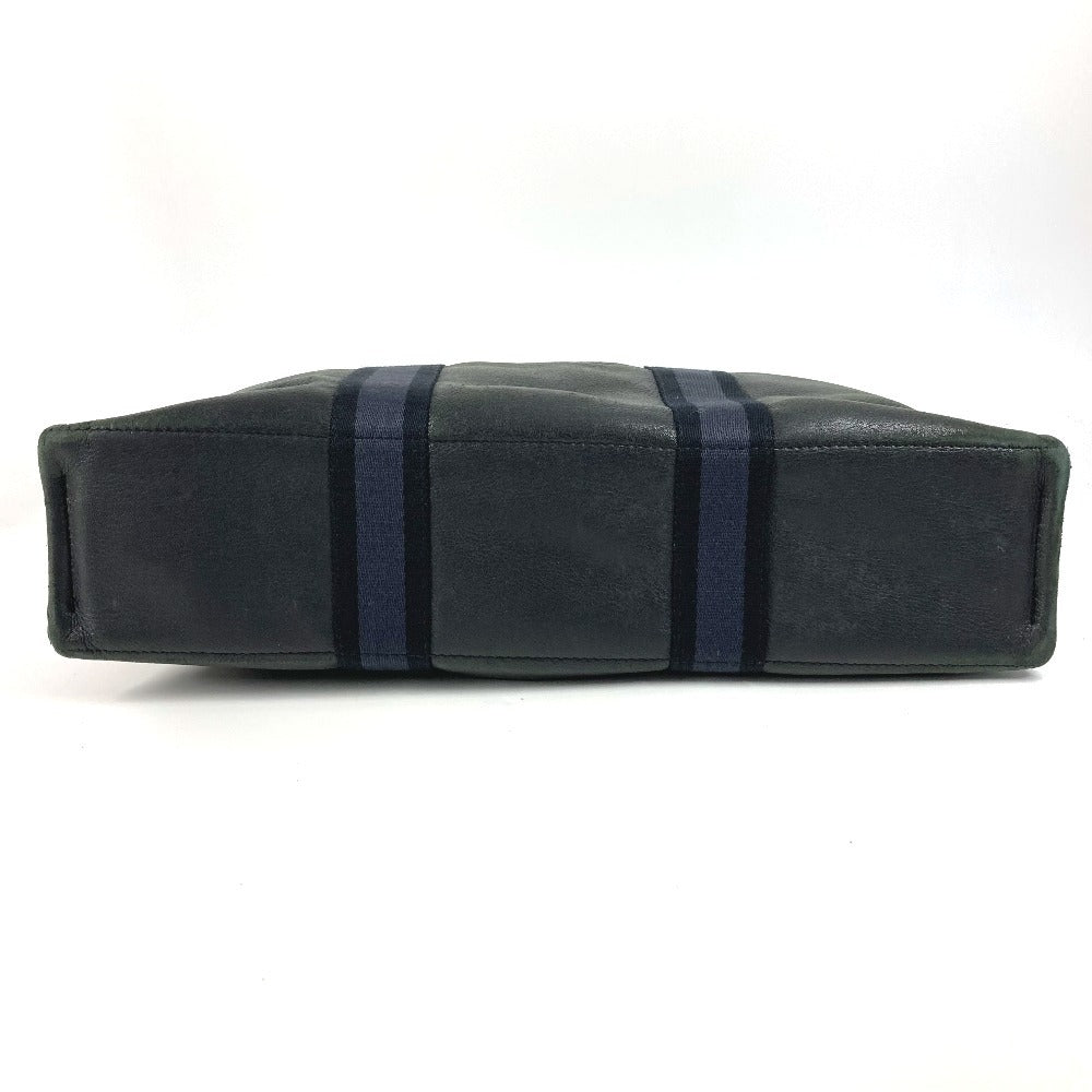 HERMES ハーフレザー 革 フールトゥMM フールトゥ MM カバン トートバッグ ハンドバッグ レザー/キャンバス ユニセックス ブラック