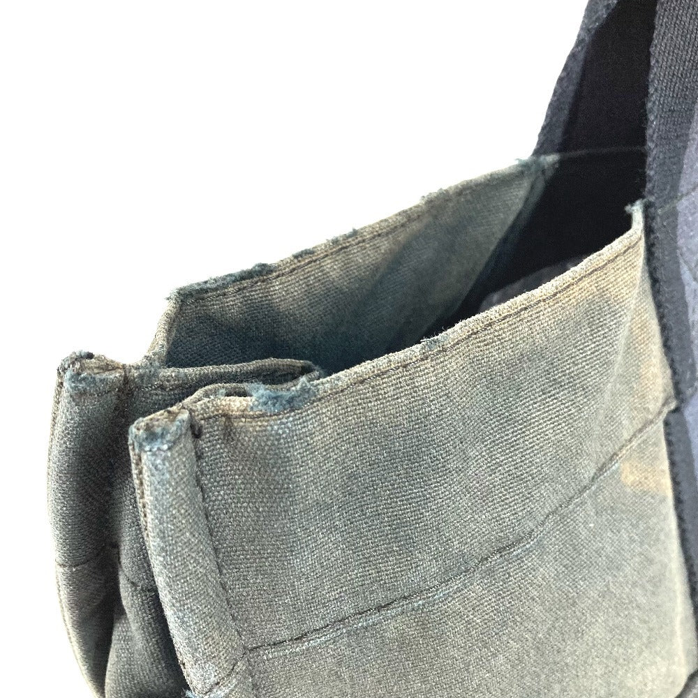 HERMES ハーフレザー 革 フールトゥMM フールトゥ MM カバン トートバッグ ハンドバッグ レザー/キャンバス ユニセックス ブラック