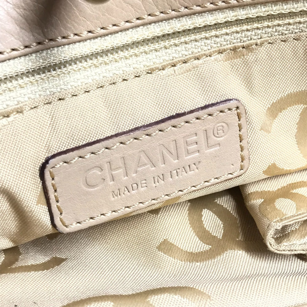 CHANEL ターンロック CC ココマーク カバン トートバッグ ハンドバッグ レザー レディース ベージュ