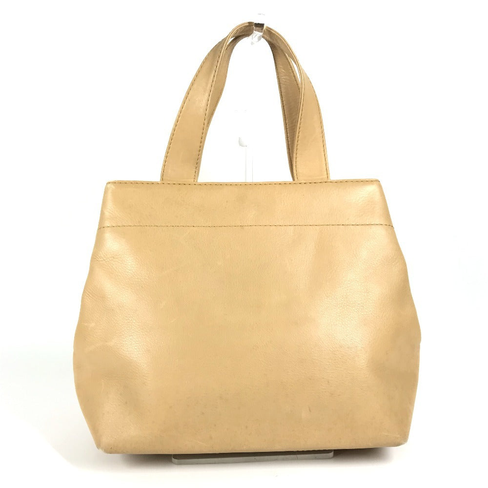 CHANEL ターンロック CC ココマーク カバン トートバッグ ハンドバッグ レザー レディース ベージュ