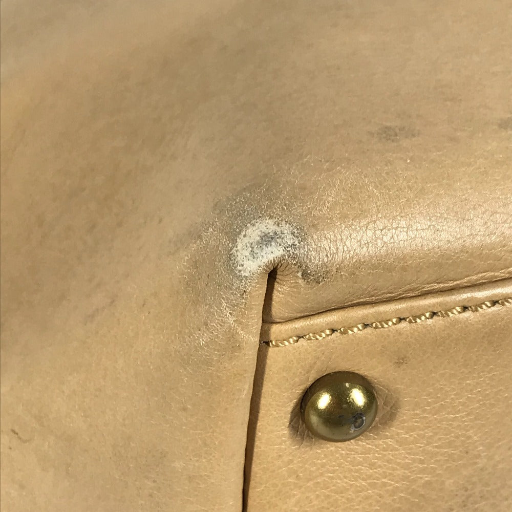 CHANEL ターンロック CC ココマーク カバン トートバッグ ハンドバッグ レザー レディース ベージュ