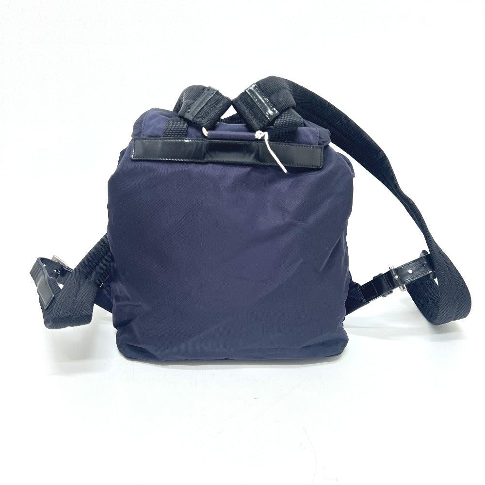 PRADA B6677 VELA トライアングルロゴ 三角ロゴ プレート カバン バックパック リュックサック ナイロン ユニセックス PRUGNA パープル系