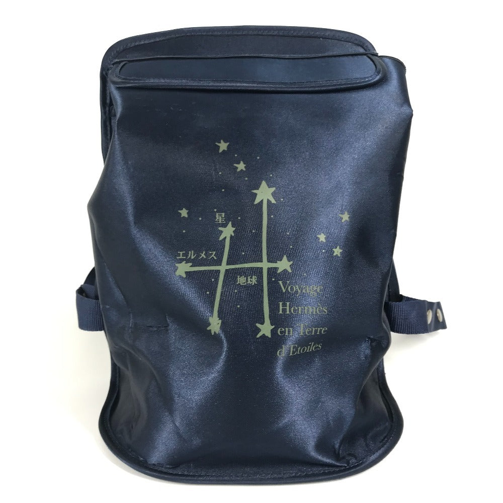 HERMES Sherpa: A Journey Through the Stars 1999 Limited Edition bag backpack Backpack Nylon Navy Used