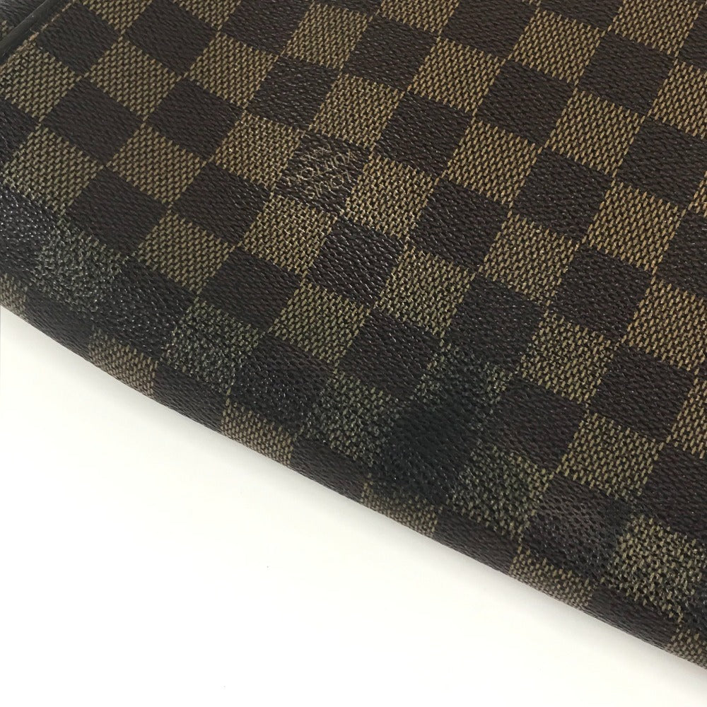 LOUIS VUITTON N51211 ダミエ ブルックリンMM ブルックリン MM 斜め掛け フラップ メッセンジャーバッグ ショルダーバッグ ダミエキャンバス ユニセックス エベヌ ブラウン