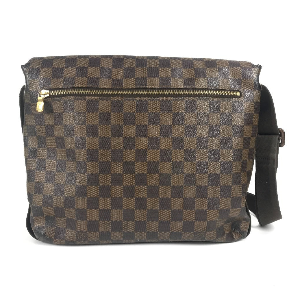 LOUIS VUITTON N51211 ダミエ ブルックリンMM ブルックリン MM 斜め掛け フラップ メッセンジャーバッグ ショルダーバッグ ダミエキャンバス ユニセックス エベヌ ブラウン