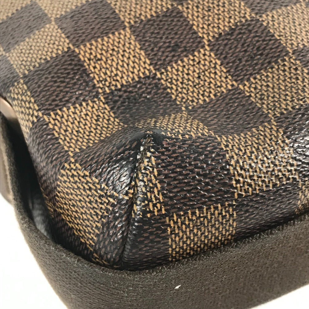 LOUIS VUITTON N51211 ダミエ ブルックリンMM ブルックリン MM 斜め掛け フラップ メッセンジャーバッグ ショルダーバッグ ダミエキャンバス ユニセックス エベヌ ブラウン