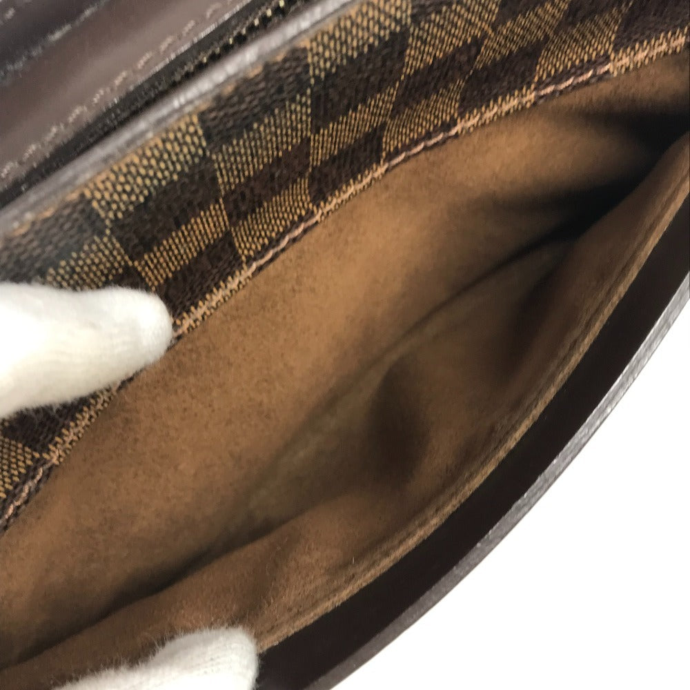 LOUIS VUITTON N51993 ダミエ サンルイ クラッチバッグ カバン ポーチ ストラップ付 セカンドバッグ ダミエキャンバス ユニセックス エベヌ ブラウン