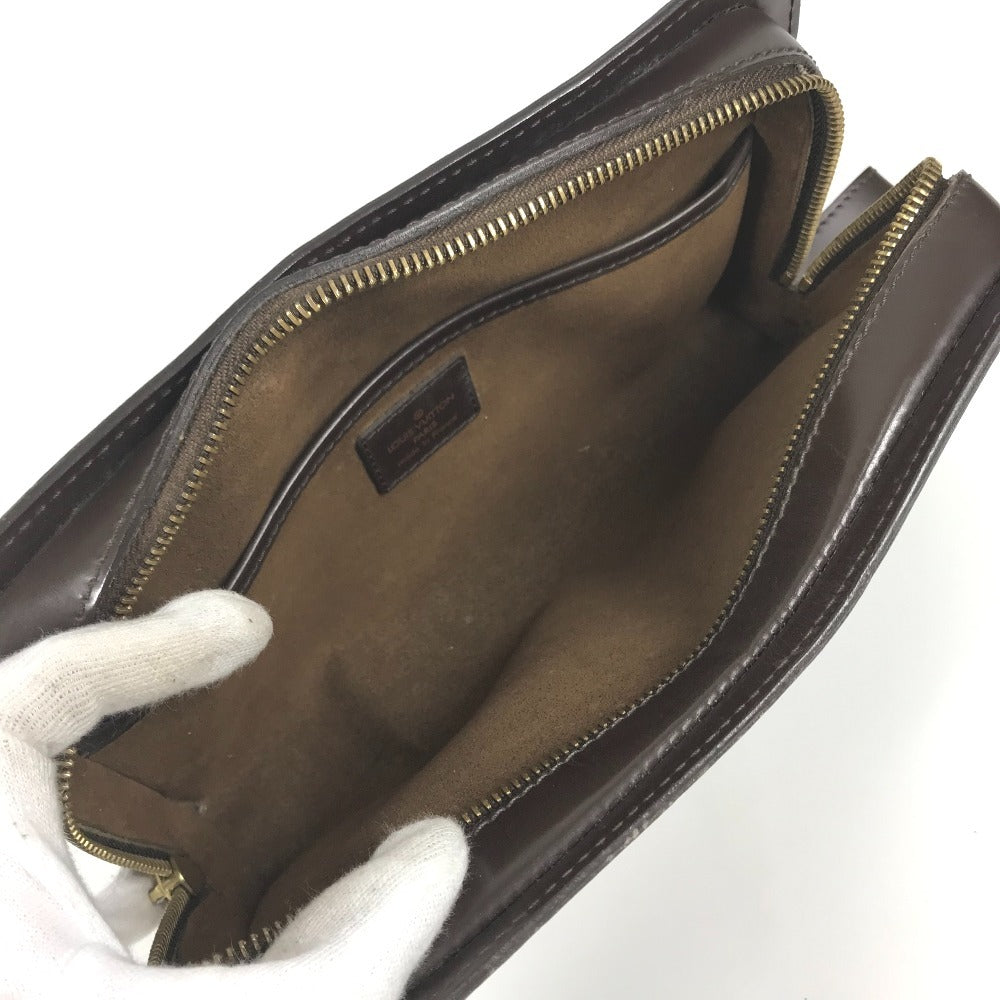 LOUIS VUITTON N51993 ダミエ サンルイ クラッチバッグ カバン ポーチ ストラップ付 セカンドバッグ ダミエキャンバス ユニセックス エベヌ ブラウン