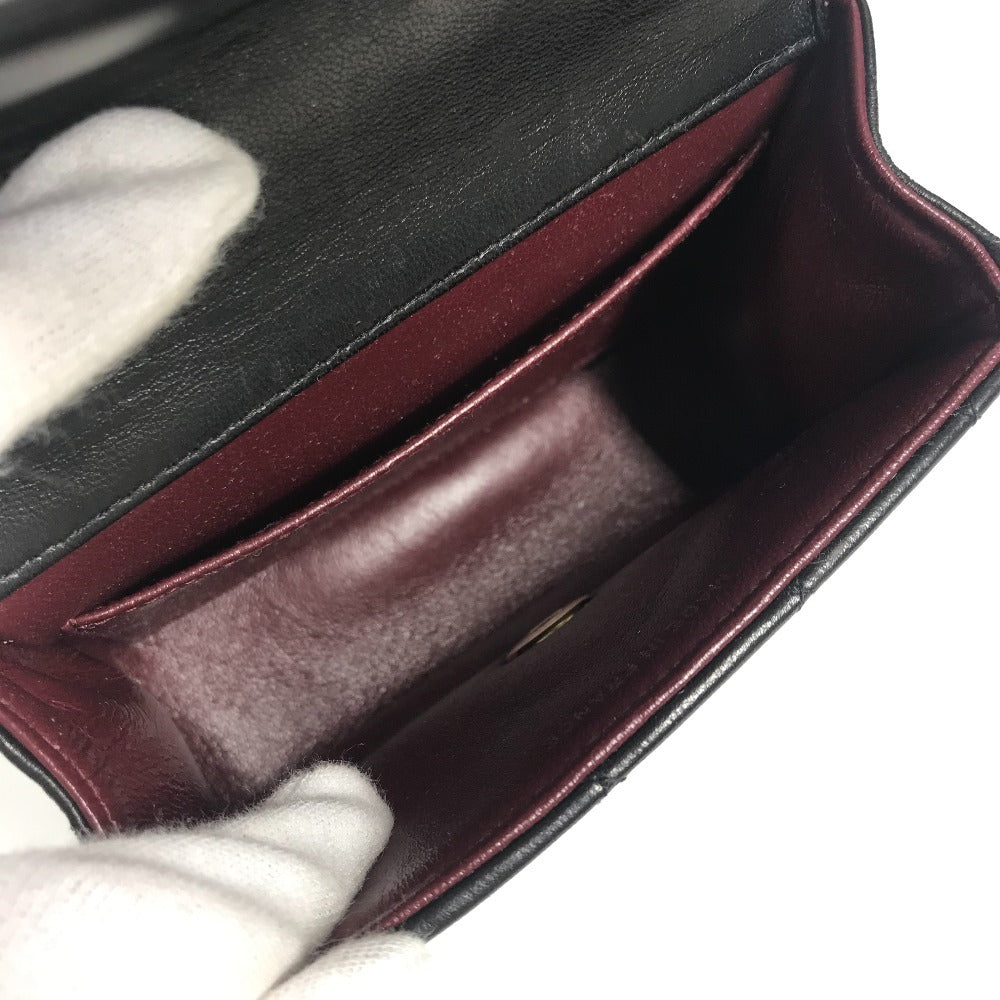 CHANEL マトラッセ キルティング 親子バッグ CC ココマーク ロゴ カバン トートバッグ フラップ カラビナ ハンドバッグ ラムスキン レディース ブラック