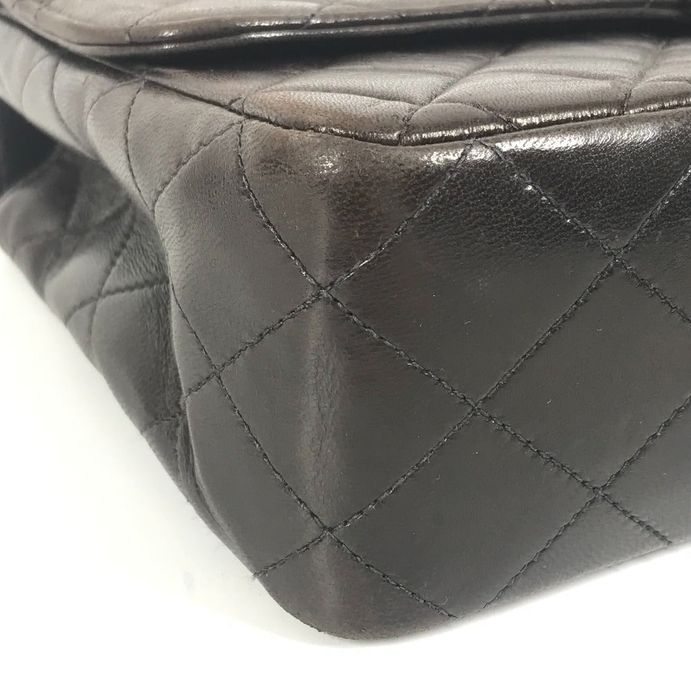 CHANEL マトラッセ キルティング 親子バッグ CC ココマーク ロゴ カバン トートバッグ フラップ カラビナ ハンドバッグ ラムスキン レディース ブラック