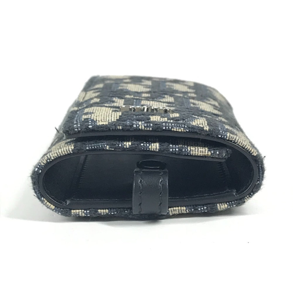 Dior ロゴ オブリーク 6連 6P 鍵 キーケース キャンバス ユニセックス ネイビー