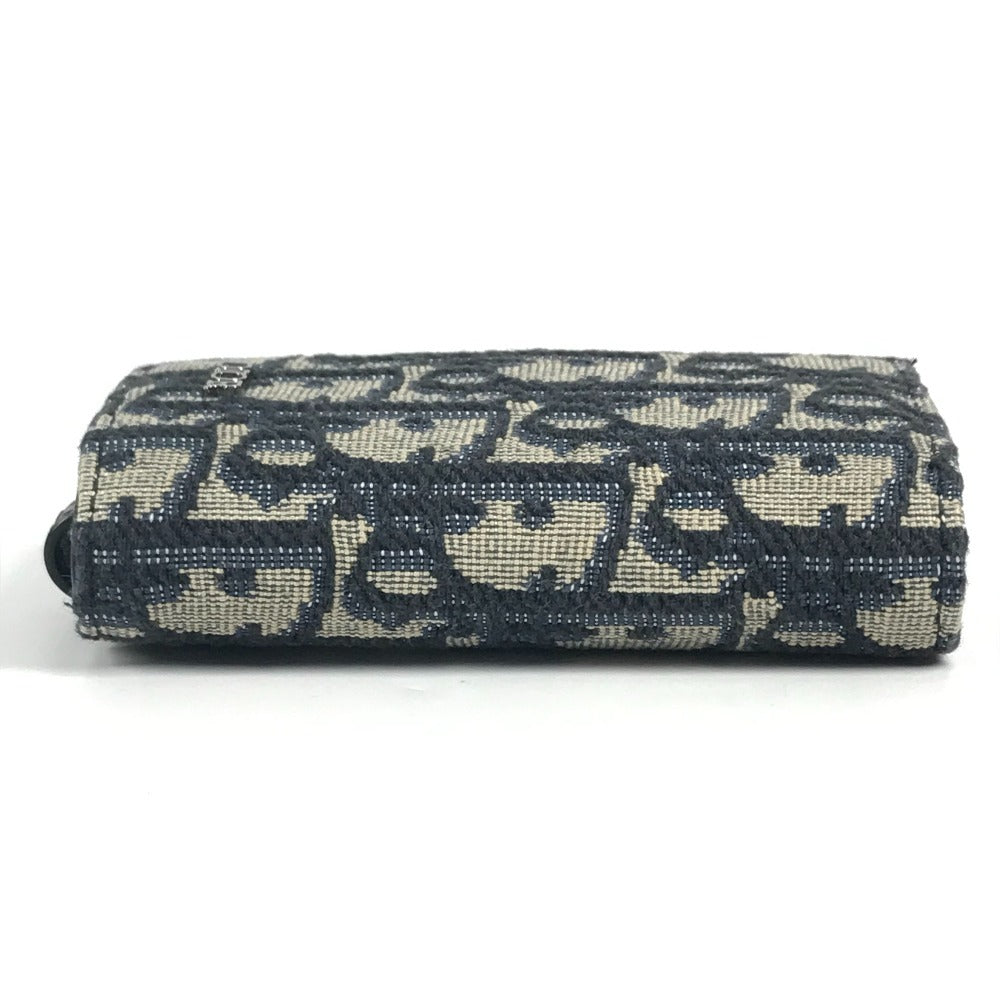 Dior Logo Oblique 6-Key Key Case, Canvas, Unisex, Navy
