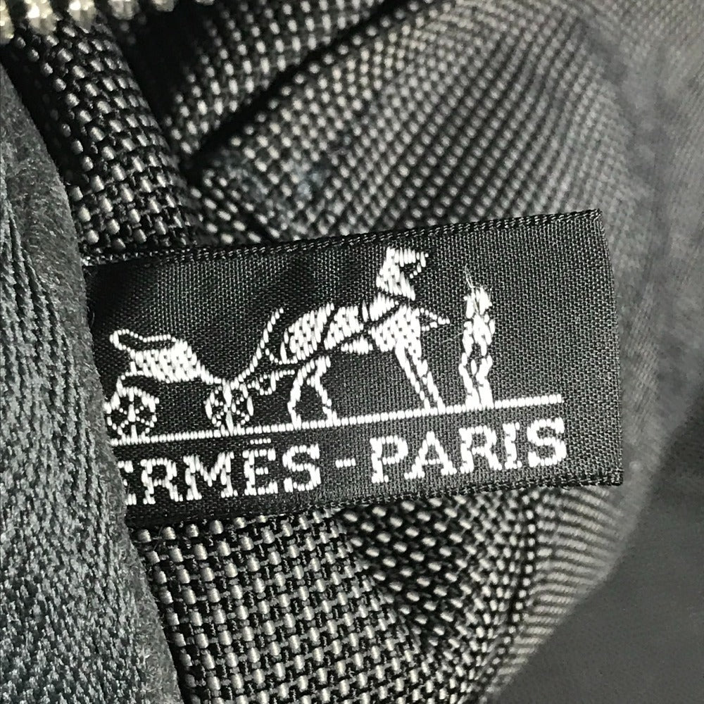 HERMES エールラインGM エールライン GM トートバッグ カバン 肩掛け 旅行バッグ ショルダーバッグ キャンバス ユニセックス グレー
