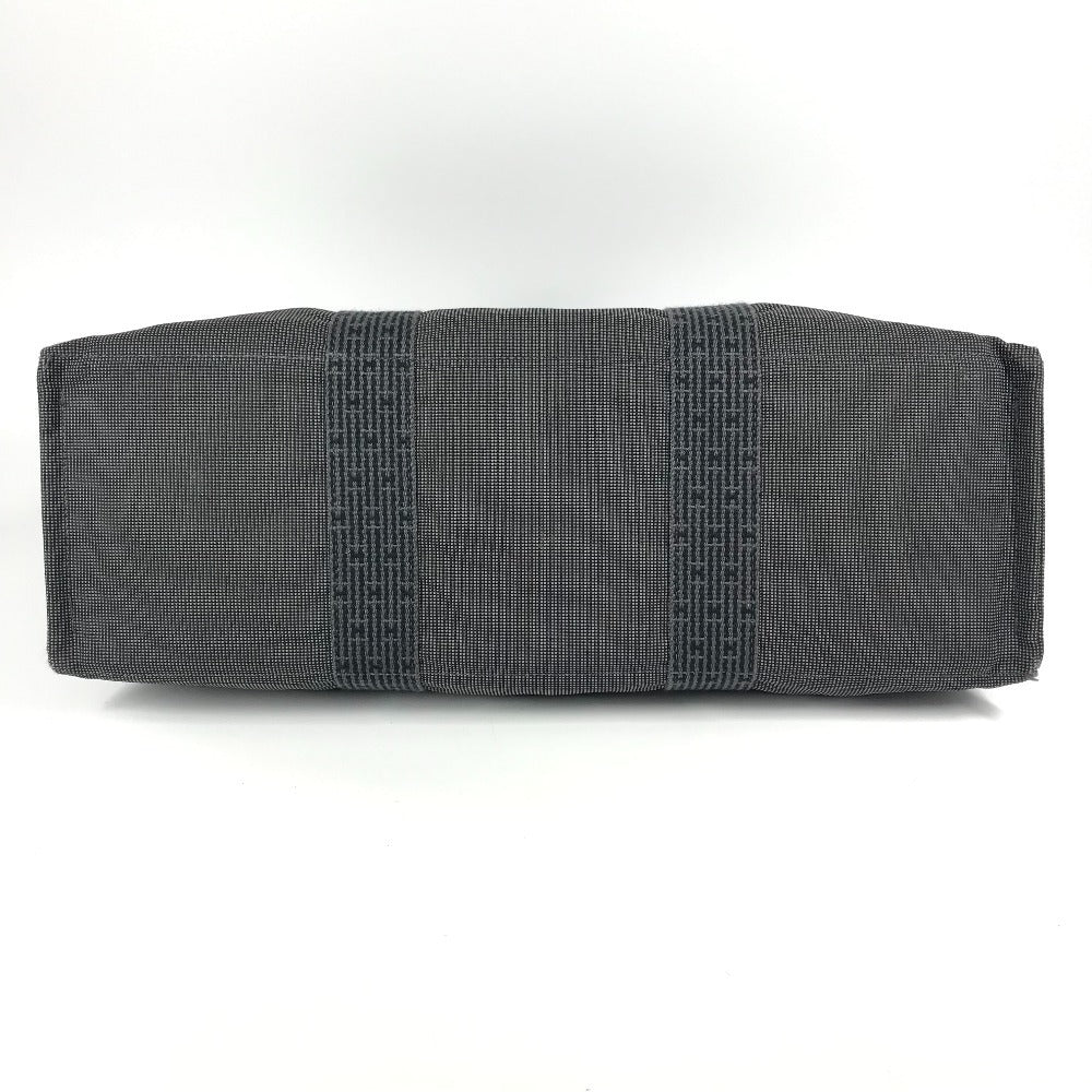 HERMES エールラインGM エールライン GM トートバッグ カバン 肩掛け 旅行バッグ ショルダーバッグ キャンバス ユニセックス グレー