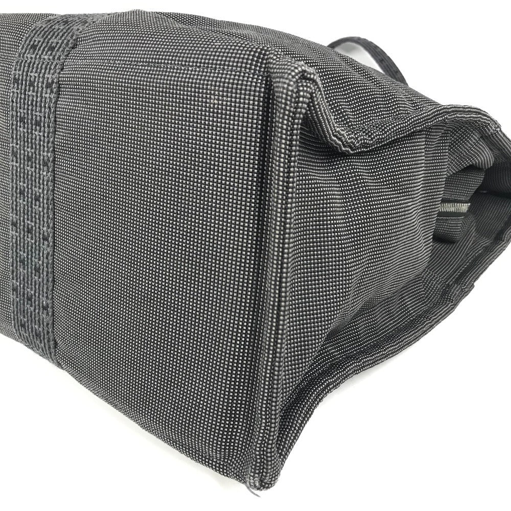 HERMES エールラインGM エールライン GM トートバッグ カバン 肩掛け 旅行バッグ ショルダーバッグ キャンバス ユニセックス グレー