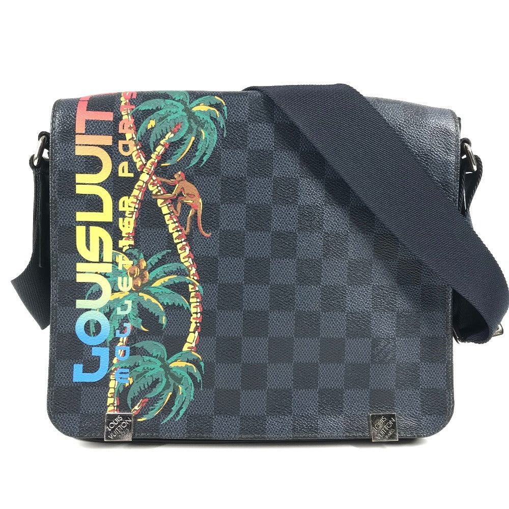 LOUIS VUITTON N50005 ダミエコバルト ディストリクトPM 斜め掛け カバン フラップ ショルダーバッグ ダミエコバルトキャンバス ユニセックス ネイビー