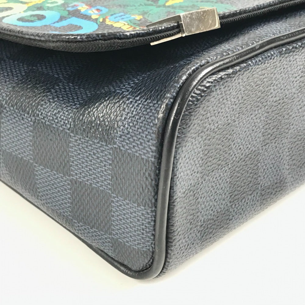 LOUIS VUITTON N50005 ダミエコバルト ディストリクトPM 斜め掛け カバン フラップ ショルダーバッグ ダミエコバルトキャンバス ユニセックス ネイビー