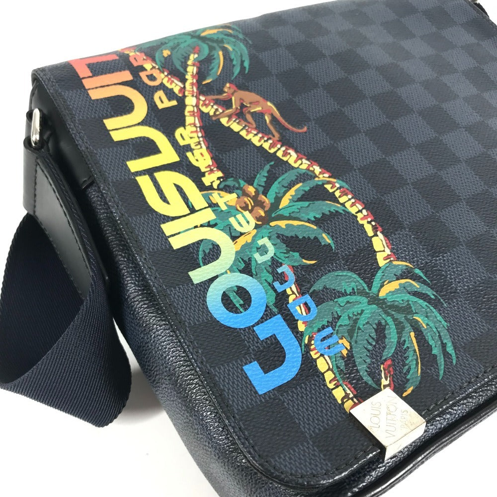LOUIS VUITTON N50005 ダミエコバルト ディストリクトPM 斜め掛け カバン フラップ ショルダーバッグ ダミエコバルトキャンバス ユニセックス ネイビー