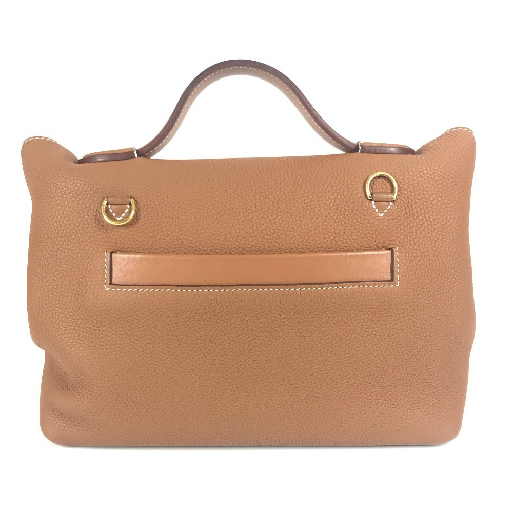 HERMES サック 24/24 ヴァンキャトル 29 カバン 2WAYバッグ ハンドバッグ ショルダーバッグ トゴ ユニセックス ゴールド
