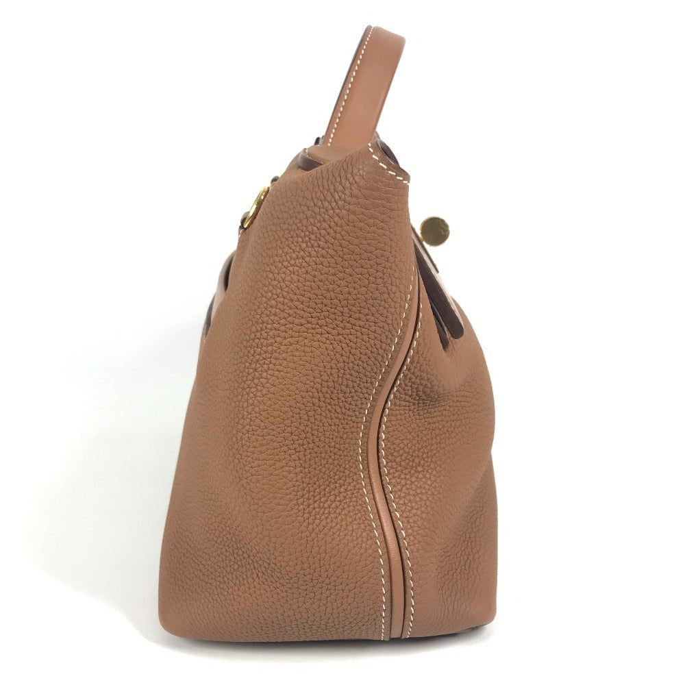HERMES サック 24/24 ヴァンキャトル 29 カバン 2WAYバッグ ハンドバッグ ショルダーバッグ トゴ ユニセックス ゴールド