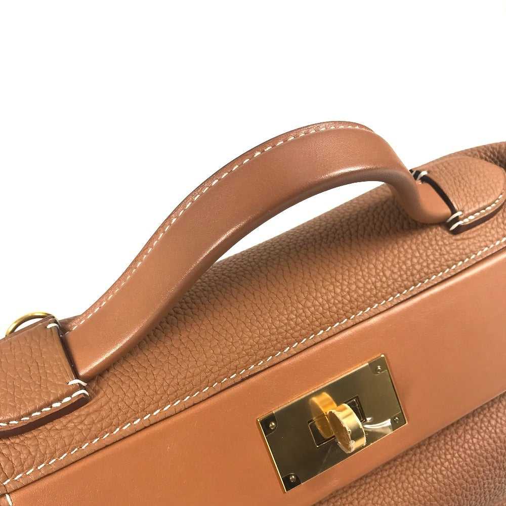 HERMES サック 24/24 ヴァンキャトル 29 カバン 2WAYバッグ ハンドバッグ ショルダーバッグ トゴ ユニセックス ゴールド