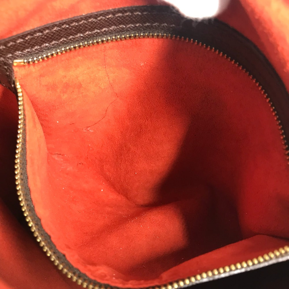 LOUIS VUITTON N42240 ダミエ マレ ポーチ付き カバン ばけつ 肩掛け トートバッグ ショルダーバッグ ダミエキャンバス レディース エベヌ ブラウン