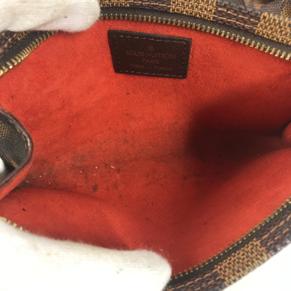 LOUIS VUITTON N42240 ダミエ マレ ポーチ付き カバン ばけつ 肩掛け トートバッグ ショルダーバッグ ダミエキャンバス レディース エベヌ ブラウン