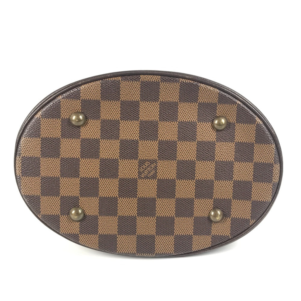 LOUIS VUITTON N42240 ダミエ マレ ポーチ付き カバン ばけつ 肩掛け トートバッグ ショルダーバッグ ダミエキャンバス レディース エベヌ ブラウン