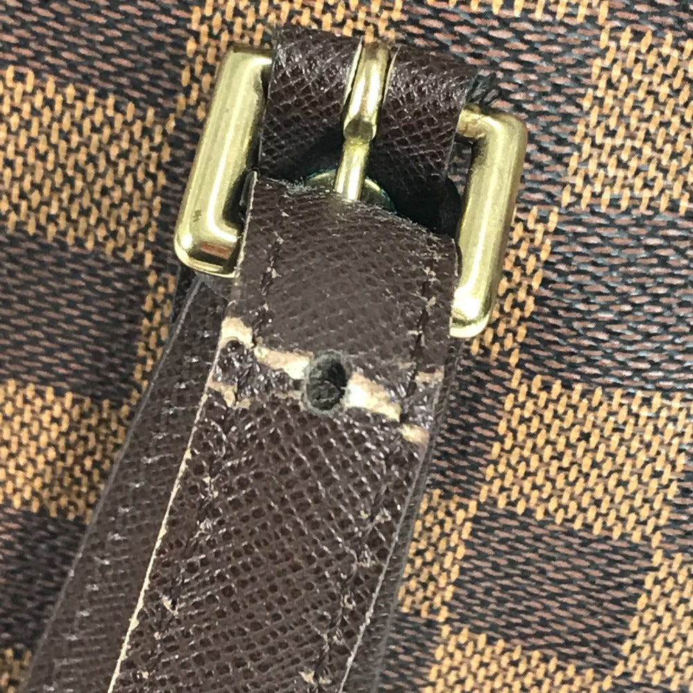 LOUIS VUITTON N42240 ダミエ マレ ポーチ付き カバン ばけつ 肩掛け トートバッグ ショルダーバッグ ダミエキャンバス レディース エベヌ ブラウン