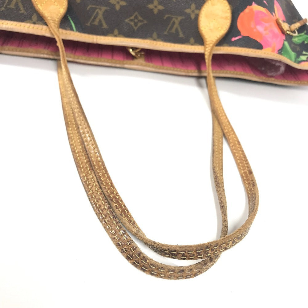 LOUIS VUITTON M48613 モノグラム ローズ 薔薇 ネヴァーフルMM ネヴァーフル MM ショルダーバッグ 肩掛け トートバッグ モノグラムキャンバス レディース ブラウン