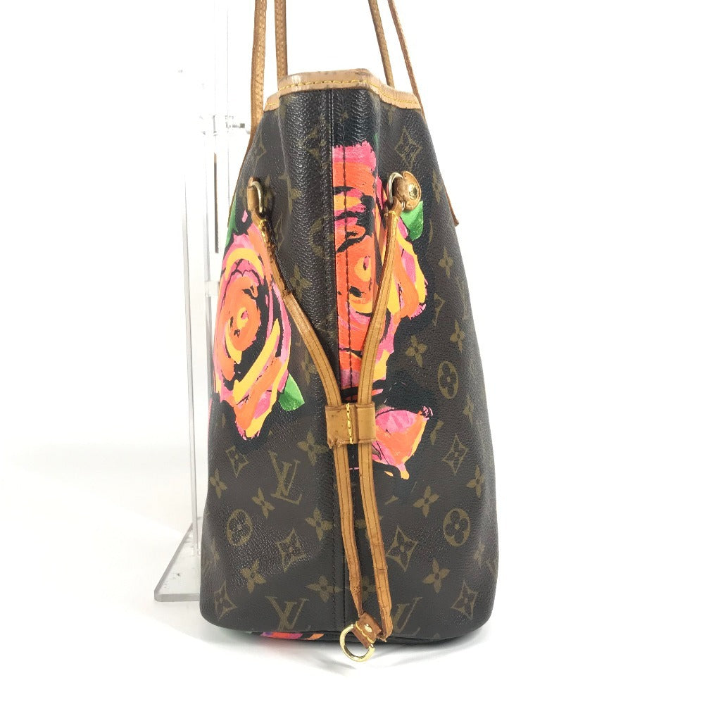 LOUIS VUITTON M48613 モノグラム ローズ 薔薇 ネヴァーフルMM ネヴァーフル MM ショルダーバッグ 肩掛け トートバッグ モノグラムキャンバス レディース ブラウン
