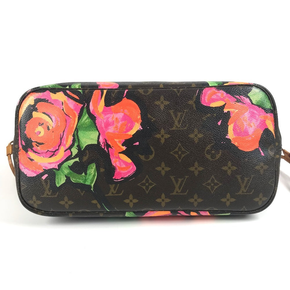 LOUIS VUITTON M48613 モノグラム ローズ 薔薇 ネヴァーフルMM ネヴァーフル MM ショルダーバッグ 肩掛け トートバッグ モノグラムキャンバス レディース ブラウン