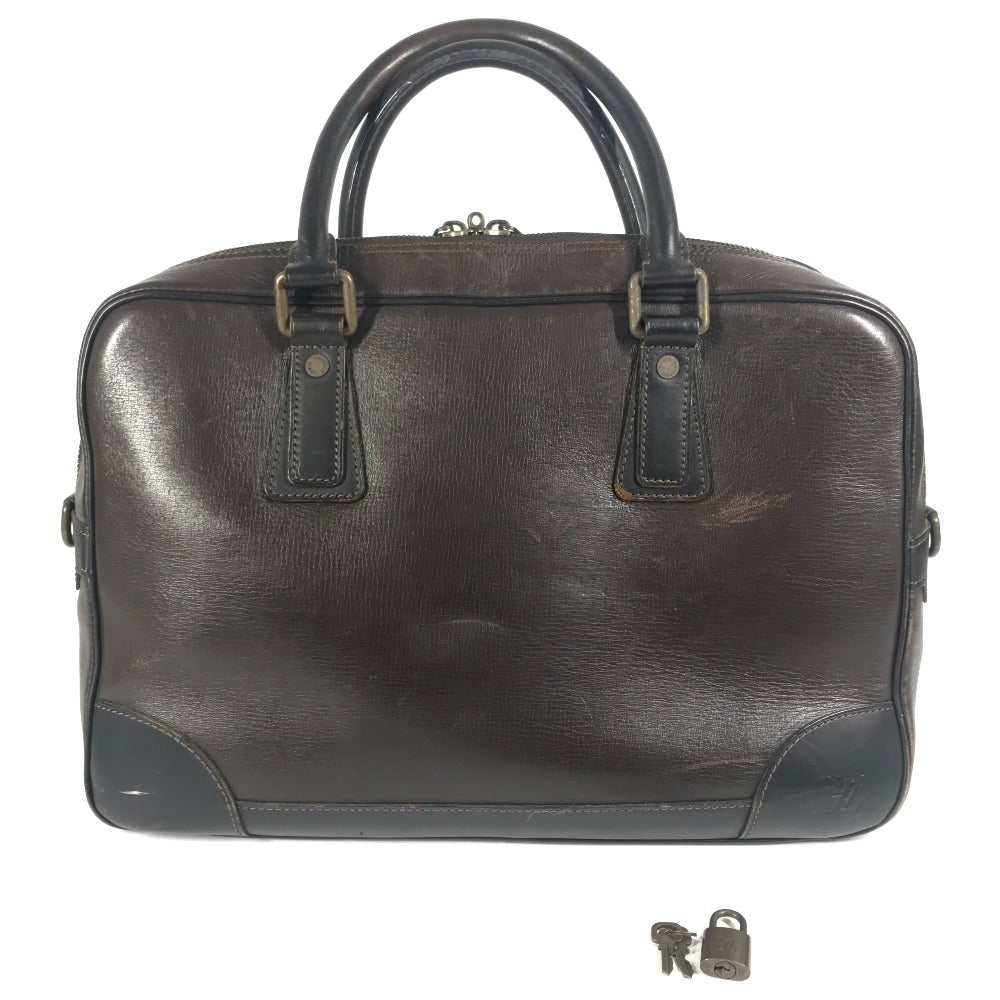 LOUIS VUITTON M95792 ユタ アコマ ハンドバッグ ブリーフケース カバン トートバッグ ビジネスバッグ ユタレザー ユニセックス カフェ ブラウン