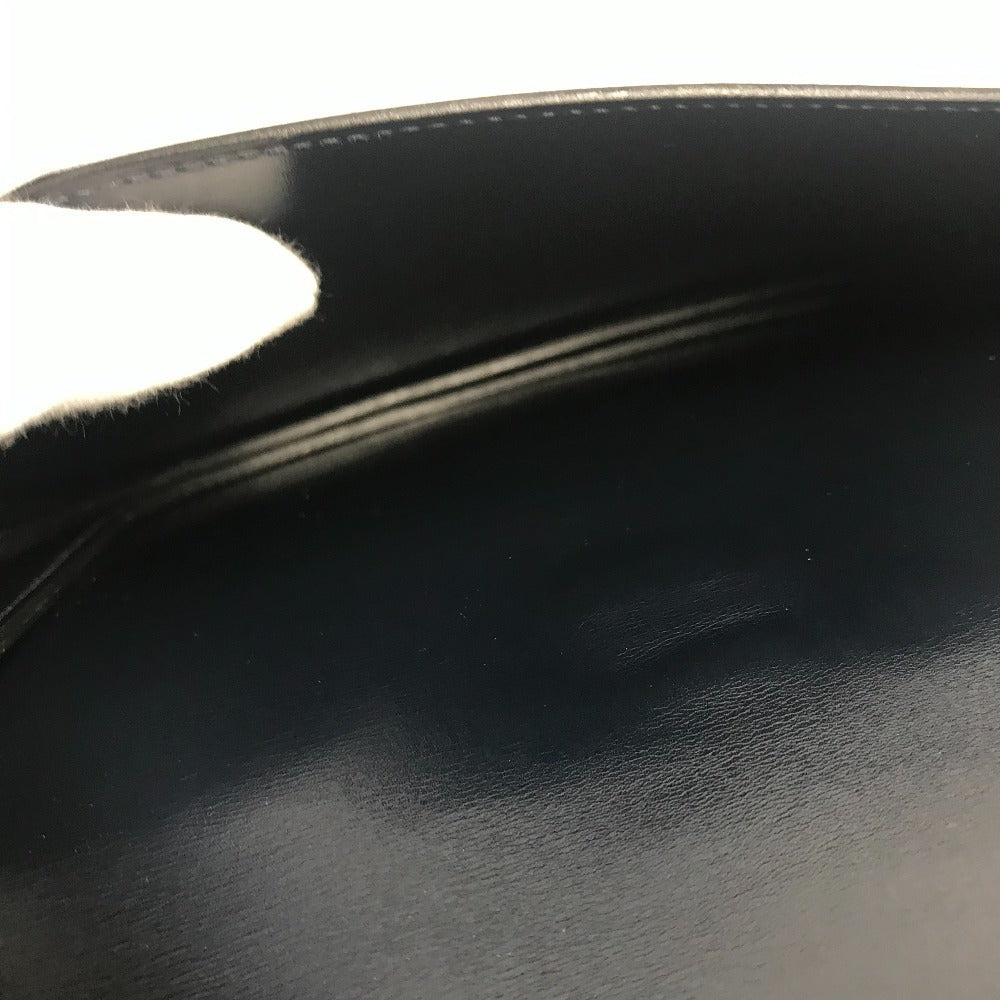 HERMES ヴィンテージ ギャロパードショルダーバッグ カバン 斜め掛け ポシェット フラップ ショルダーバッグ レザー ユニセックス ネイビー