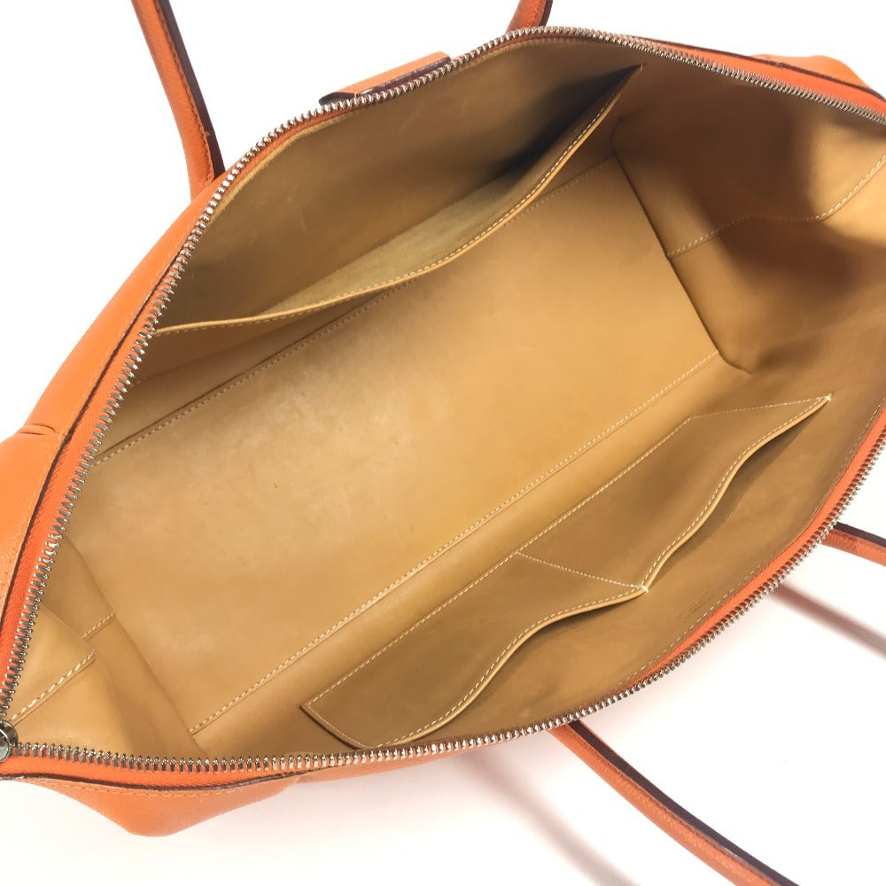 HERMES パリボンベイ35 パリボンベイ 35 カバン トートバッグ ハンドバッグ エプソン レディース オレンジ
