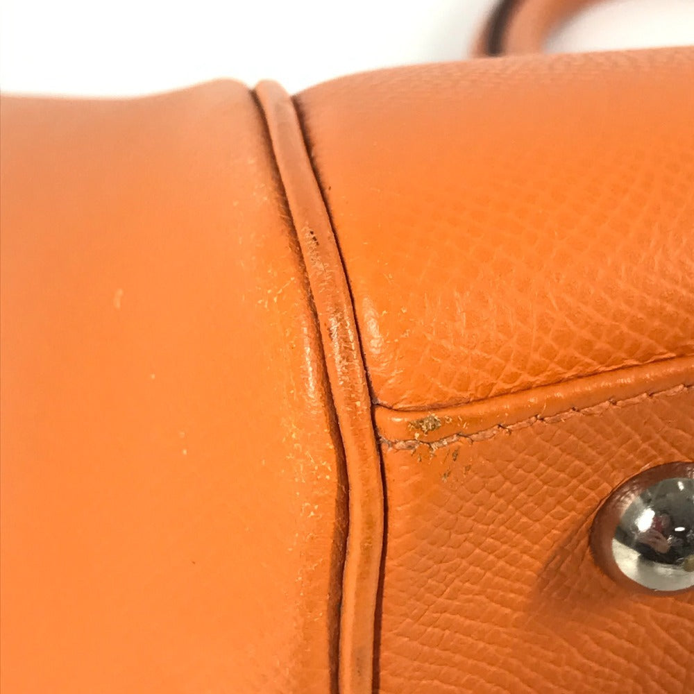 HERMES パリボンベイ35 パリボンベイ 35 カバン トートバッグ ハンドバッグ エプソン レディース オレンジ