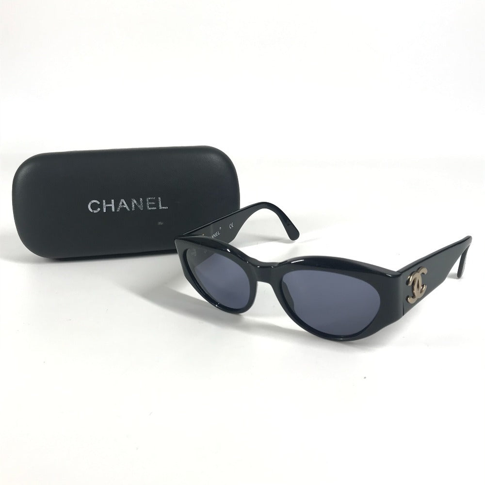 CHANEL 04152 ヴィンテージ CC ココマーク ロゴ めがね メガネ アイウェア 眼鏡 サングラス プラスチック レディース ブラック