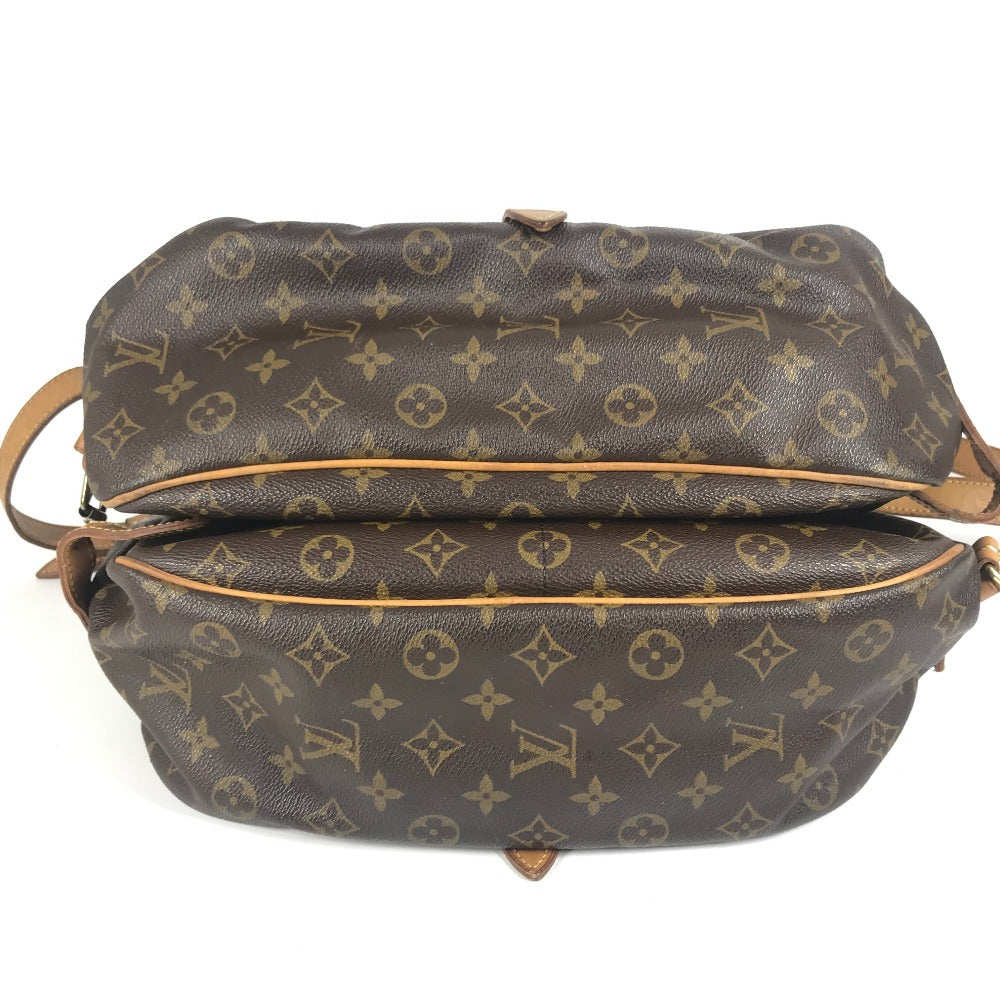 LOUIS VUITTON M40662 モノグラム ソミュールGM ソミュール GM カバン 斜め掛け フラップ ショルダーバッグ モノグラムキャンバス ユニセックス ブラウン