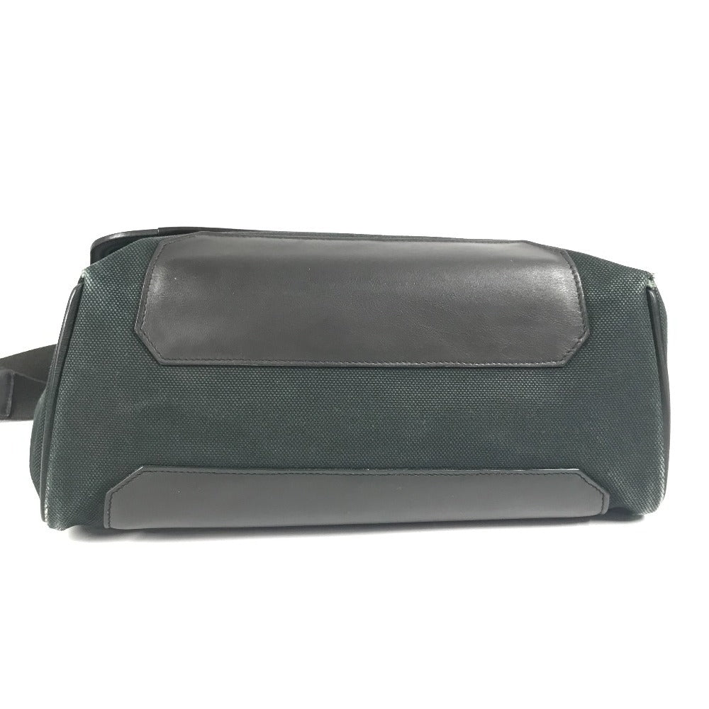 HERMES メッセンジャーバッグ アレルトゥール カバン 斜め掛け フラップ ショルダーバッグ レザー/キャンバス ユニセックス カーキ